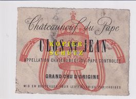 Etikette - Châteauneuf-du-Pape "Clos St. Jean" /bd