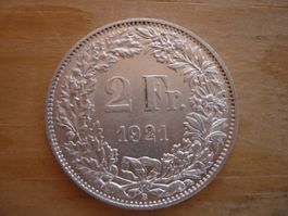 (C1) 2 Franken 1921 STGL