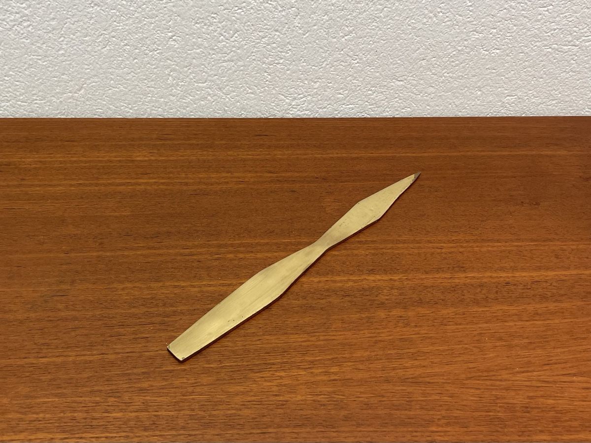 Altro materiale per ufficio: Vintage Messing Brieföffner mid century Messingbrieföffner – Usato da Zürich venduto da Vintagewiesel 2