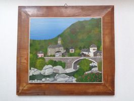 LAVERTEZZO KIRCHE VALLE VERZASCA TESSIN TICINO NAIVE MALEREI