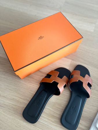 Hermès Sandalen Oran | Gr. 38.5 | naturel