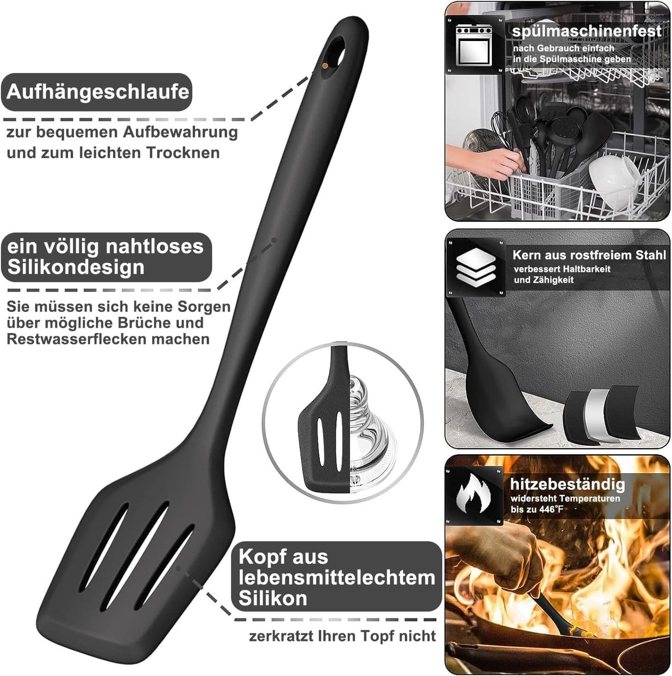 Set di posate: 43-teiliges Küchenhelfer Set aus Silikon – Nuovo e nell'imballaggio originale da Nuglar venduto da SmartLiving24 1