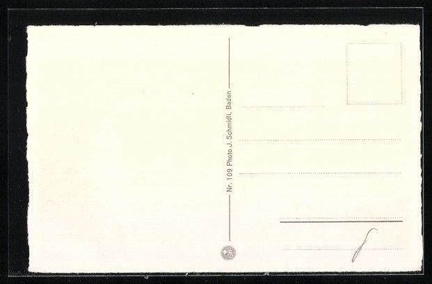 Cartoline postali: Baden, Ortsansicht mit Brücke und Kirch – Usato da Berlin venduto da bartko-reher 1