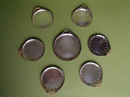 Vintage Flaschen und Gläser Untersetzer mit Bast