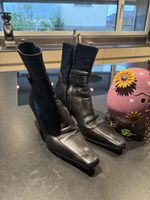 Gucci Black Leather Ankle Boots, Size 7B, Autumn Sty