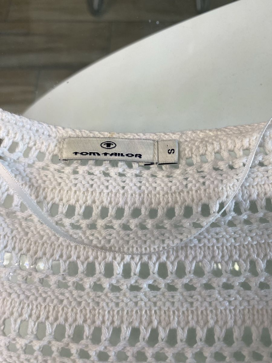 Tom Tailor Gilet & Giacche senza maniche: süsse Häkelweste von Tom Tailor weiss Grösse S – Nuovo (secondo la descrizione) da Hausen AG venduto da corinne_g 5