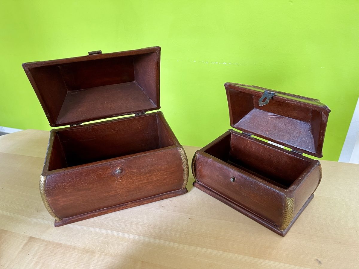 Articoli in legno: Antike ZWEI Holzboxen Indien – Usato da Arlesheim venduto da ren_5d2b 1