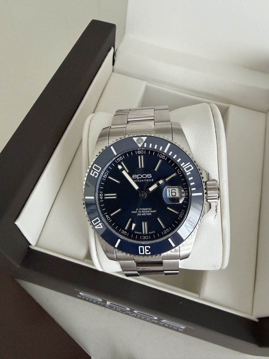 Epos Orologi: Neuwertige Epos 3504 Diver blau – Nuovo (secondo la descrizione) da Zürich venduto da masako