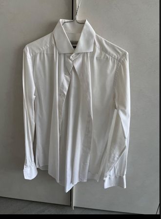 Camicia John Barritt bianca, Slim Fit