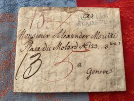 1834 Faltbrief mit Inhalt Langstempel Chur - Genf Ankunft O