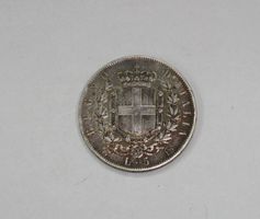 5 Lire - Victor Emmanuel II 1865 T, RAR!!