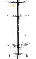 Qwork Schmuckständer drehbar schwarz neu