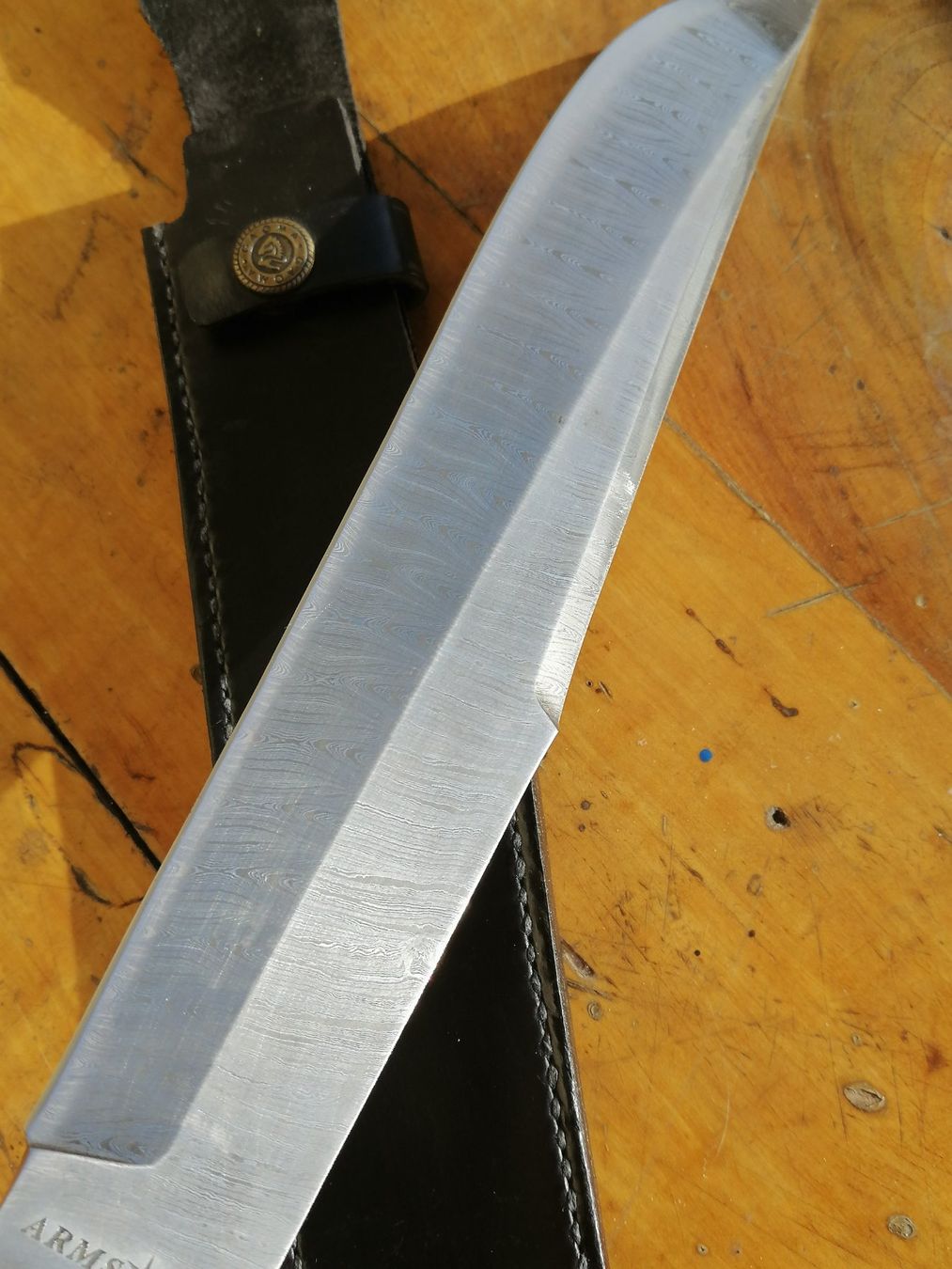 Besteck: BOWIE KNIVE , PFAUENAUG DAMAST ,39 CM. – Neu (gemäss Beschreibung) aus Maschwanden von OliverM05 5
