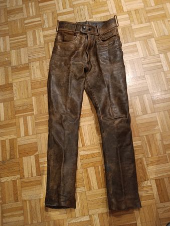 Vintage Lederhose Gr. 52, braun -