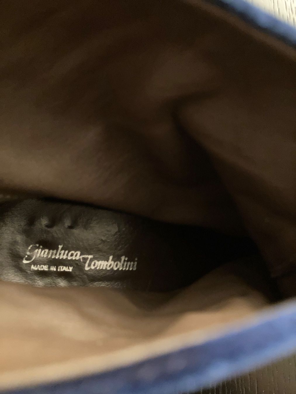 Damenschuhe: Damen Stifelette - Gianluca Tambolini - blauer Samt – Gebraucht aus Zürich von Ralfli 2