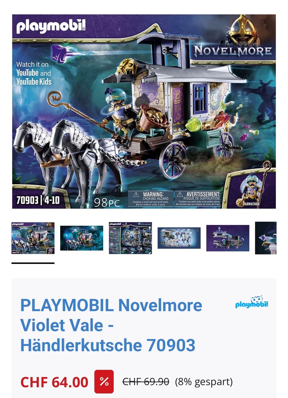 Playmobil Giocattoli: Playmobile Novelmore 70903 – Nuovo (secondo la descrizione) da Obergösgen venduto da Andre118 2