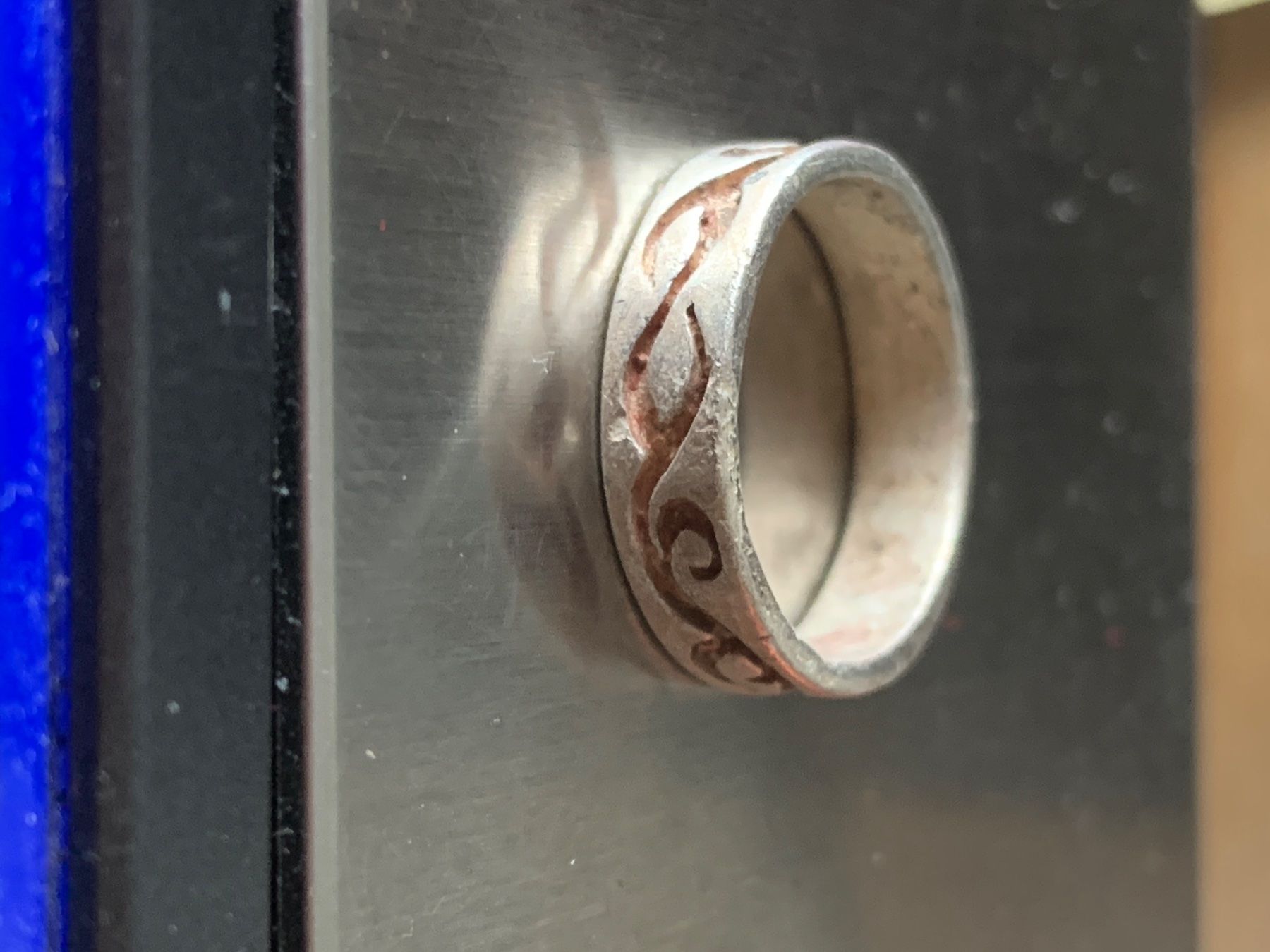 Ringe: Silberring Trible matt (56) – Gebraucht aus Dittingen von Bellevista 4