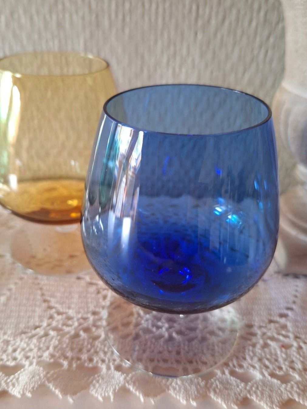 Bicchieri: 4 Vintage Cognac Gläser ,farbig – Usato da Dornach venduto da majo8689 5