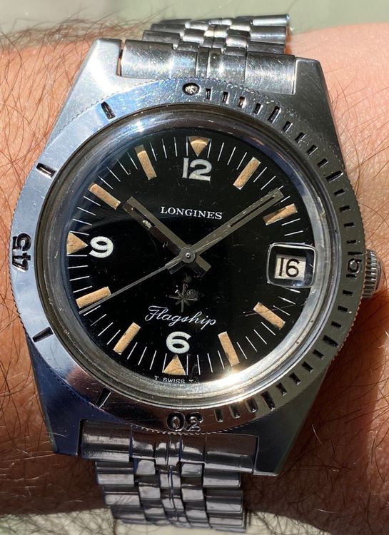 Rare 1967 LONGINES FLAGSHIP Skin Diver Acheter sur Ricardo