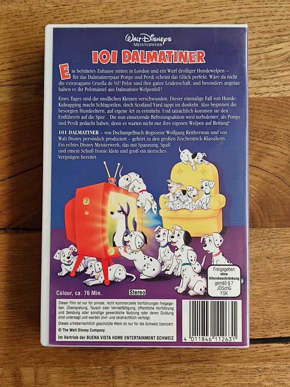 Tutti i VHS: 101 Dalmatiner - Videokassette VHS – Usato da Birr venduto da DisDas 1