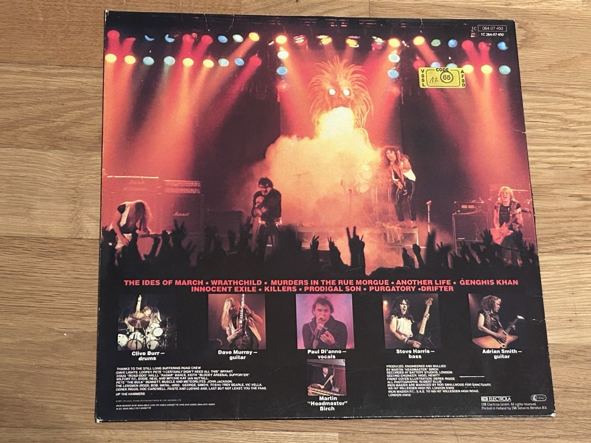 Dischi in vinile: Iron Maiden. 1982. 2.Album. Killers – Usato da Faulensee venduto da Mizuno06 1