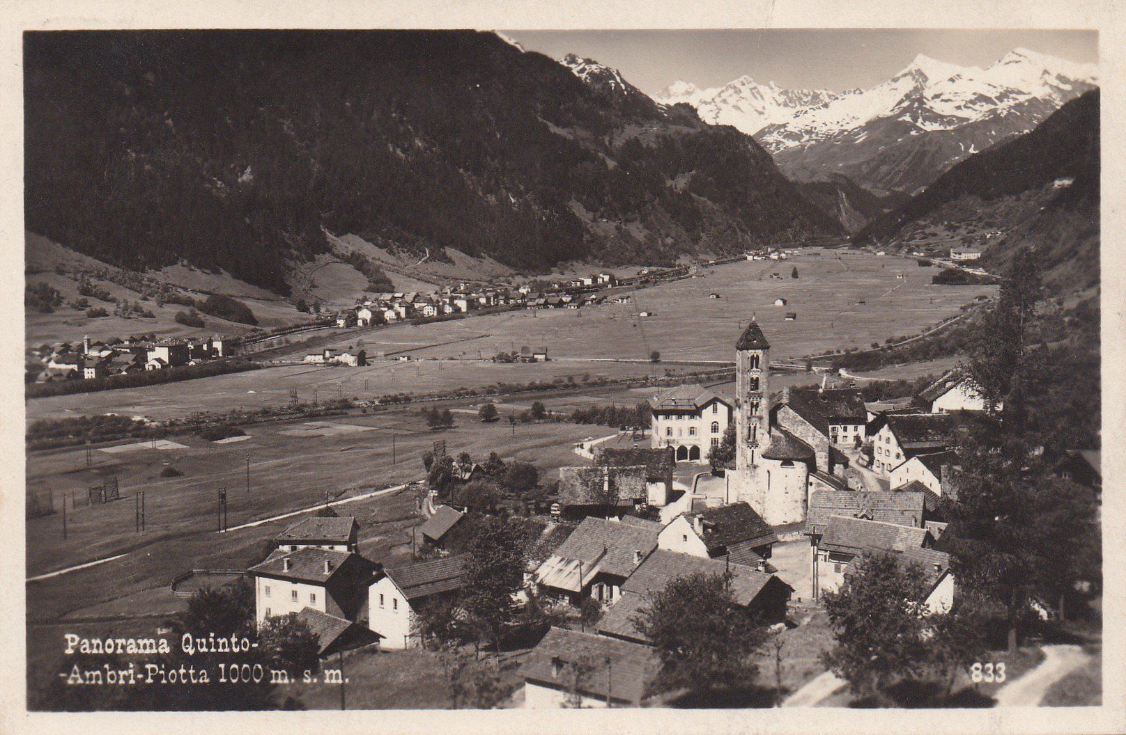 Cartoline postali: AK - Quinto - gel. 29.8.1926 – Usato da Fribourg venduto da schnalla92