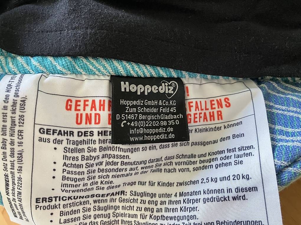 Marsupi portabebè: Hoppediz Babytrage – Usato da Elgg venduto da Lajess87 2