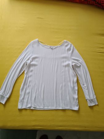 Street One Langarmshirt Weiss Gr. 40 – Sommerliches Basic!
