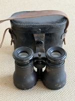 Schöner antiker Feldstecher Binoculars mit Lederetui