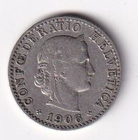 Schweiz 20 Rappen 1906