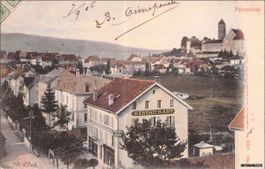 Porrentruy JU // 1906 Hotel de la Gare // Sommer
