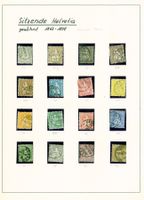Sitzende HELVETIA Grossposten weises Papier (Q867)