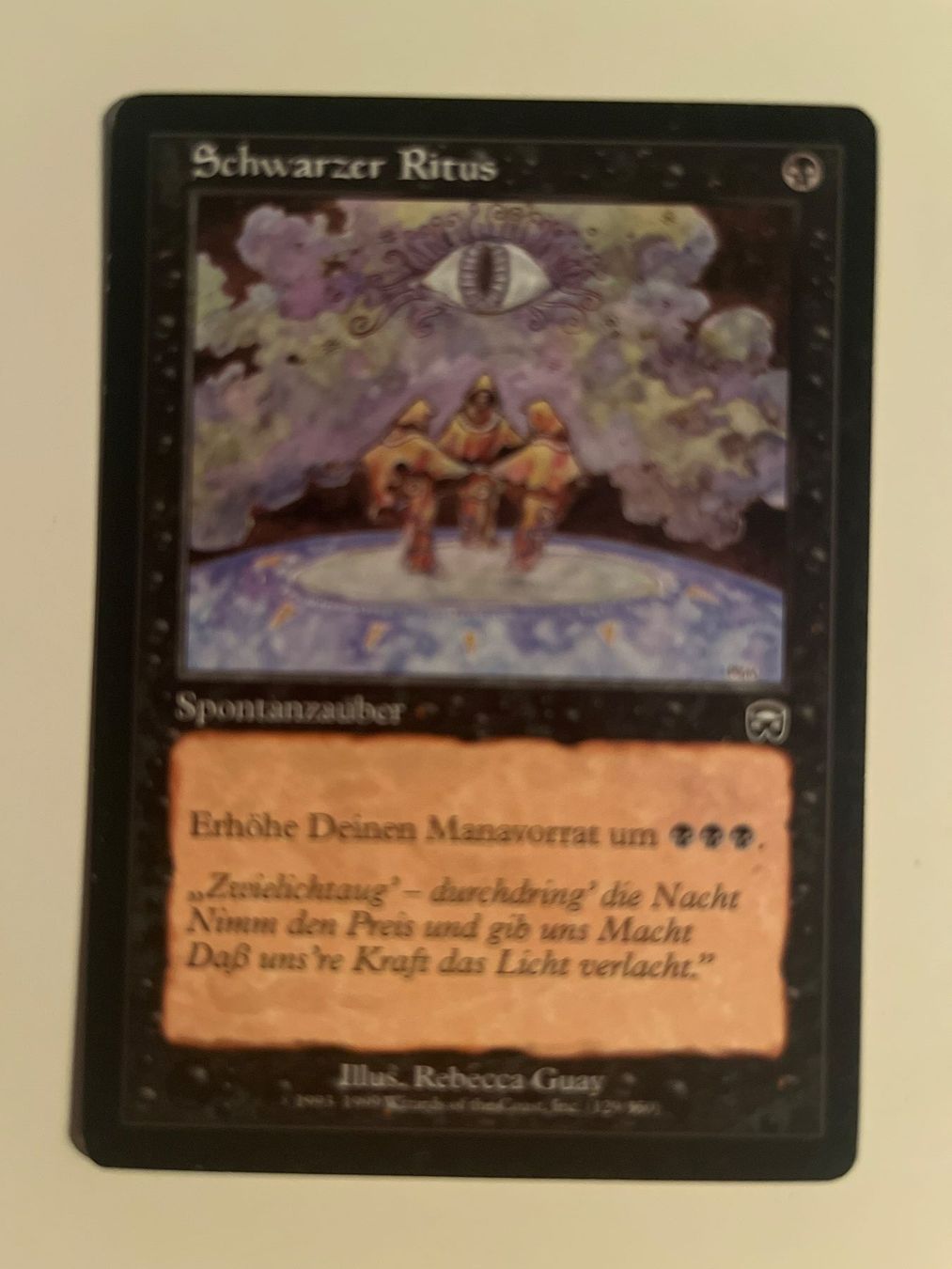 Magic The Gathering Sammelbilder & Trading cards: 1 x Schwarzer Ritus - Magic: The Gathering - MtG – Gebraucht aus Kriens von Shadi1980