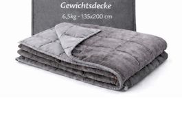 6,5 kg Gewichtdecke Decke Entspannungsdecke 135x200 cm