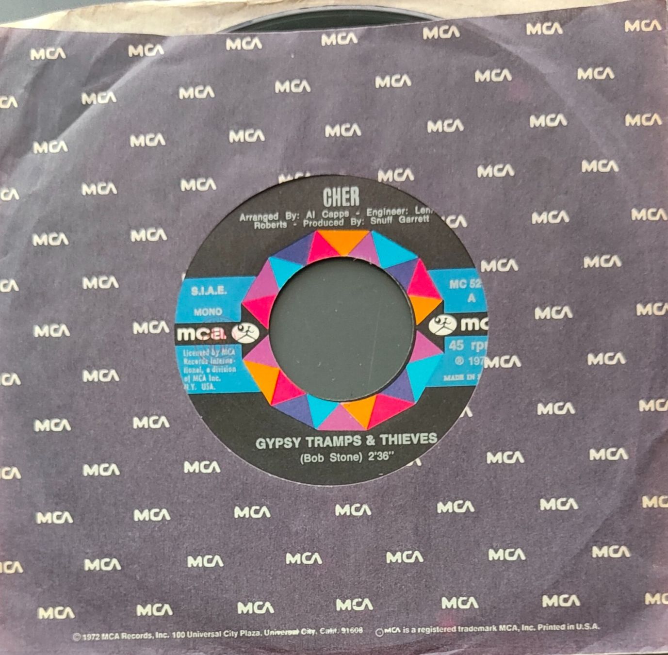 Dischi in vinile: Vinyl-Single Cher - Cypsy Tramps & Thieves – Usato da Langenthal venduto da Modo39