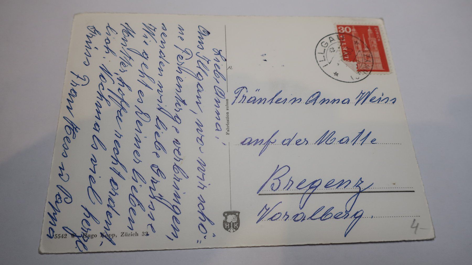 Cartes postales: Illgau SZ  1963 – D'occasion à Cormoret par Pascalll2001 5