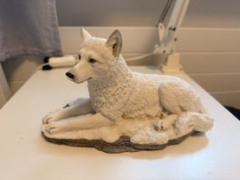 Deko Figur Wolf auf Felsen Studio Collection Art 1806011