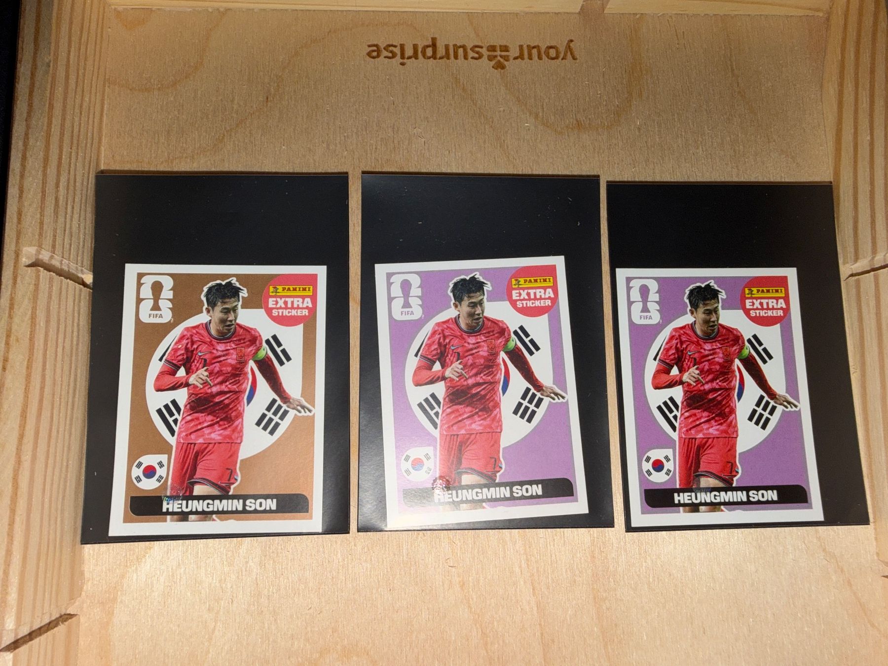 Panini Sammelbilder & Trading cards: Extra Sticker Huengmin Son Lila/Bronze – Gebraucht aus gränichen von De165