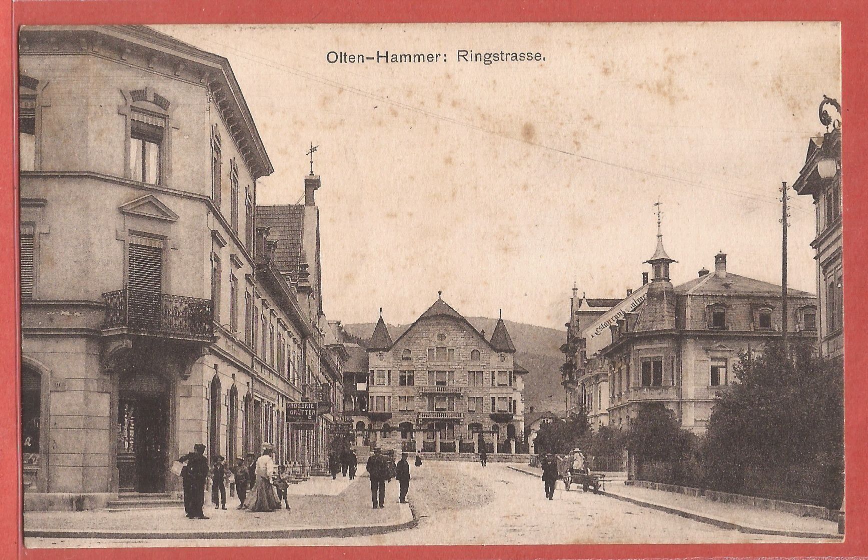 Ansichtskarten: Olten Hammer - Ringstrasse 1912 – Gebraucht aus Fislisbach von Porano