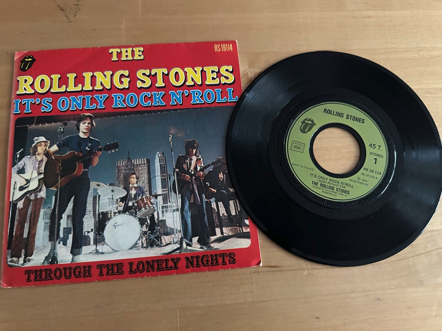 ROLLING STONES rare It #39 s only rock n roll Single Frankreich (Gebraucht