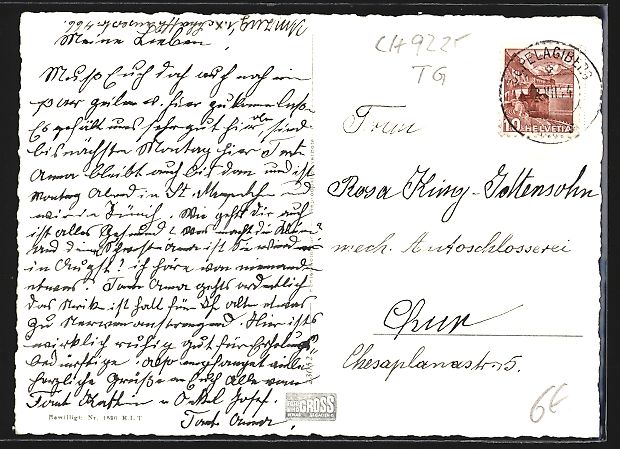 Cartoline postali: AK St. Pelagiberg, Ortspartie mit Kirche – Usato da Berlin venduto da bartko-reher 1