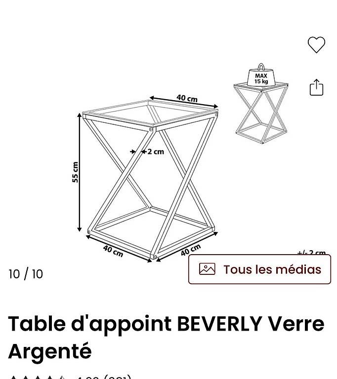 Tische: Table d'appoint  – Gebraucht aus Vich von NatachaCK 2