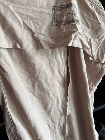 Gucci Kleidersack beige mit Reissverschluss guter Zustand