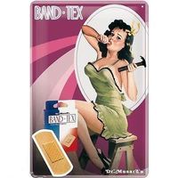 Blechschild - Pin Up mit Hammer