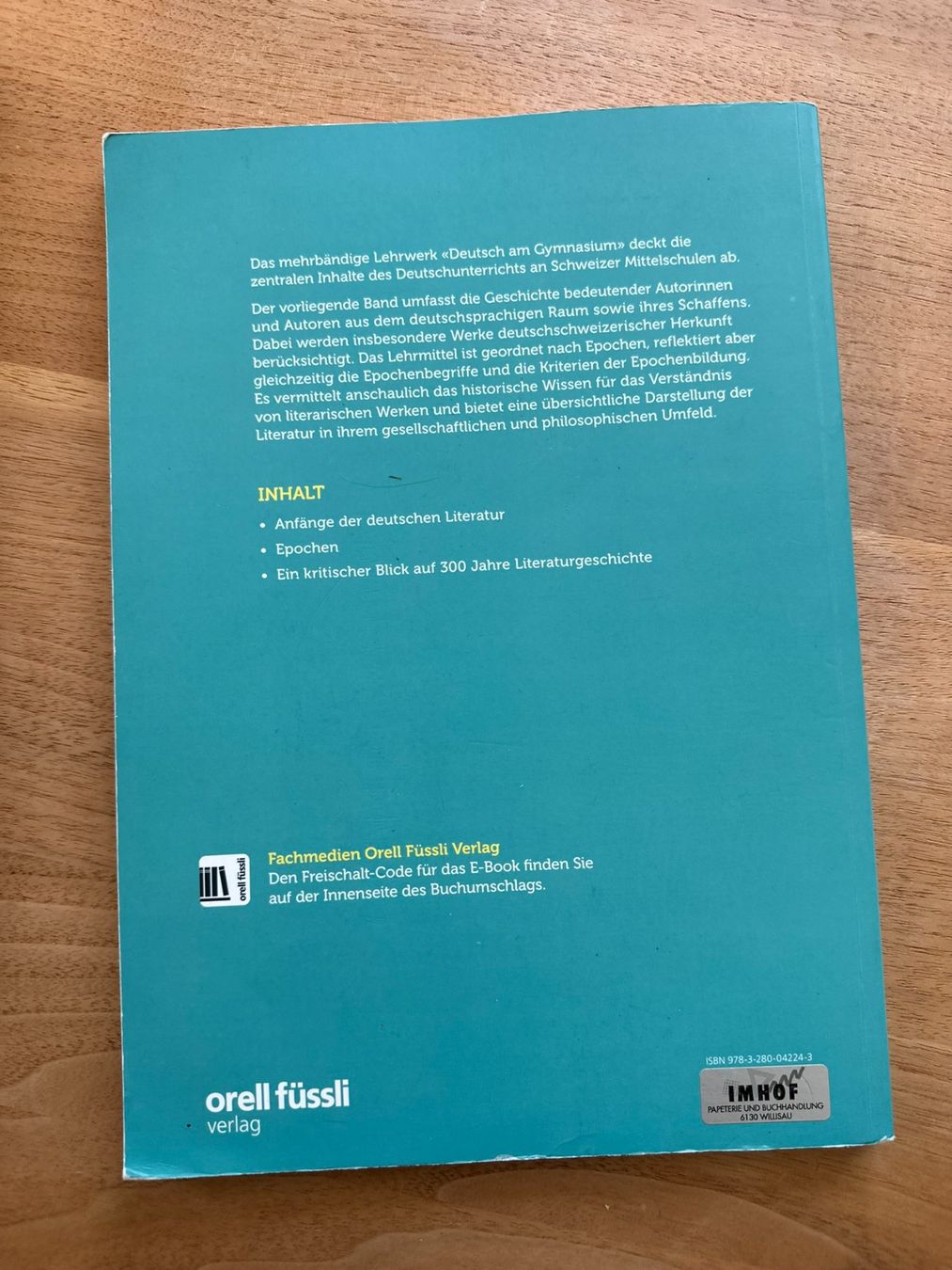 Libri: Literaturgeschichts-Buch – Usato da Egolzwil venduto da l_v5df 2