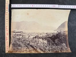 Lugano (TI) Veduta panoramica Fotografia originale grande