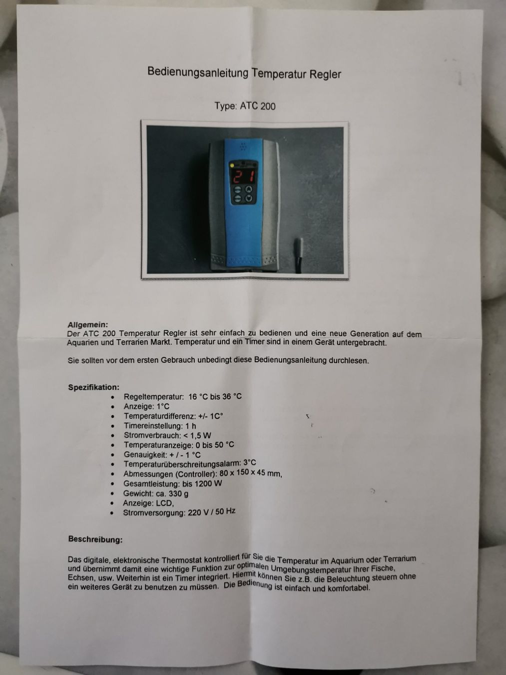 Interruttori: +NEU + Aquarien Temperaturregler mit Timer – Usato da Sursee venduto da orthriophis 1