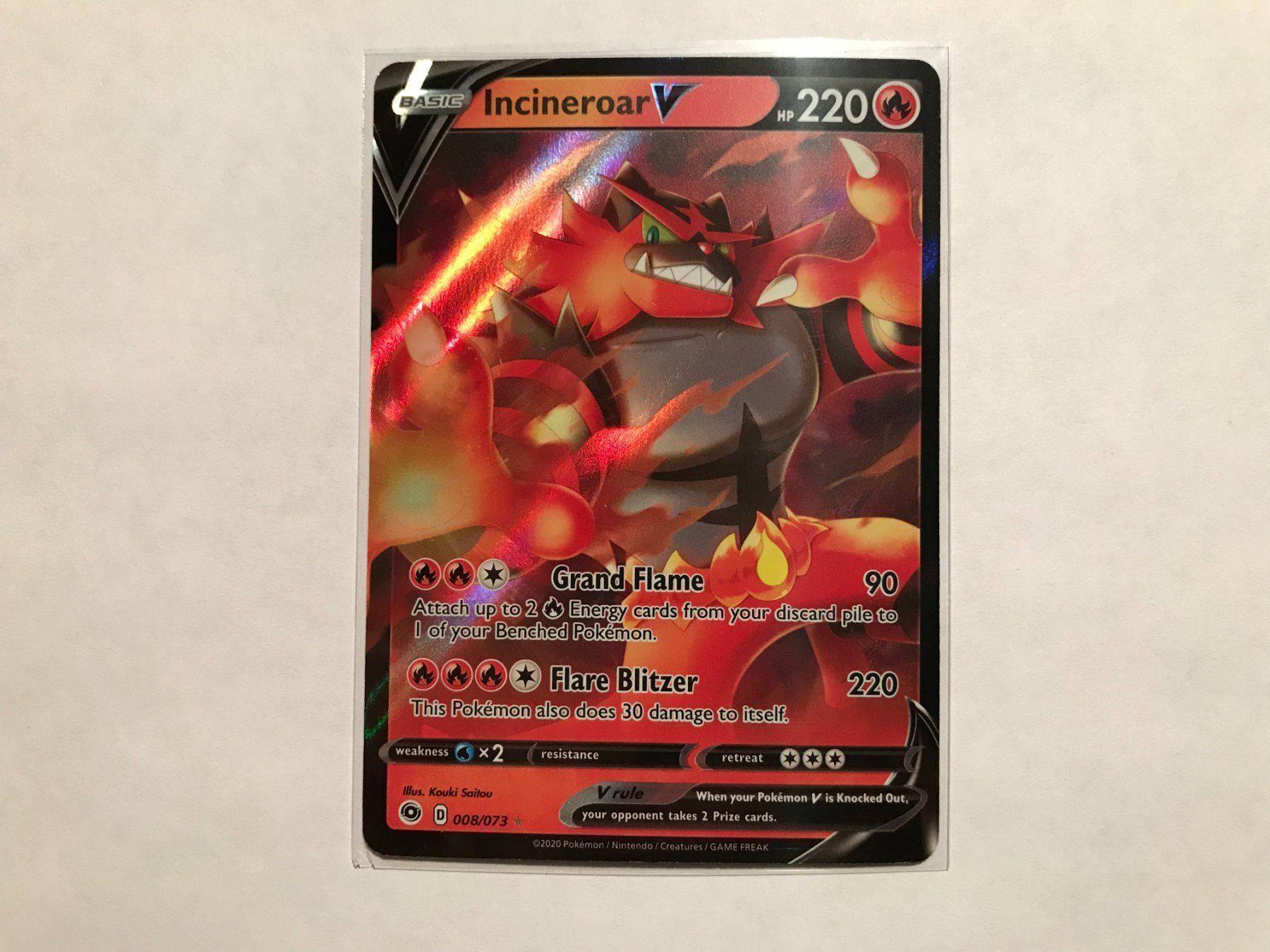 Pokémon Carte collezionabili: Incineroar V – Nuovo (secondo la descrizione) da Hagendorn venduto da Pokecollectorch