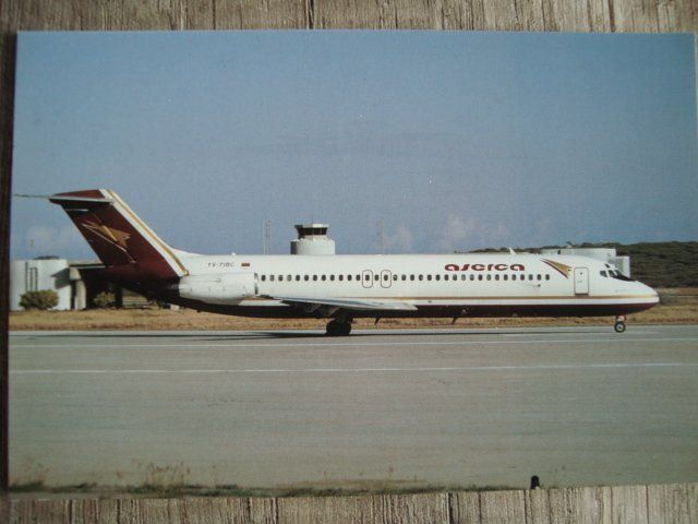 Cartoline postali: Aserca, DC-9-31, YV-718C – Nuovo e nell'imballaggio originale da Thun venduto da Abigboss