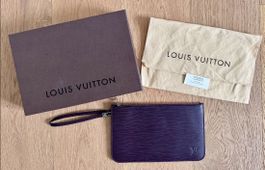 Pochette Louis Vuitton Epi Cuir Violet